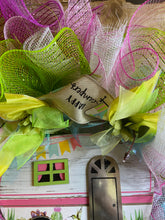 Load image into Gallery viewer, Welcome Happy Campers wreath.JPG
