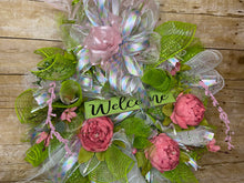 Load image into Gallery viewer, Spring wreath a beautiful welcome sign.jpg