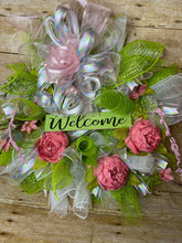 Load image into Gallery viewer, Spring wreath a beautiful welcome sign.jpg