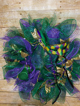Load image into Gallery viewer,  Purple Mardi Gras Wreath.jpg