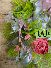 Load image into Gallery viewer, Spring wreath a beautiful welcome sign