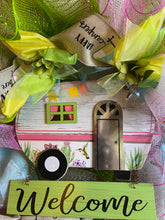 Load image into Gallery viewer, Welcome Happy Campers wreath.JPG