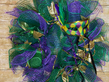 Load image into Gallery viewer,  Purple Mardi Gras Wreath.jpg