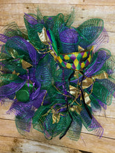 Load image into Gallery viewer,  Purple Mardi Gras Wreath.jpg