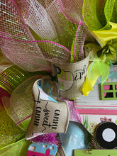 Load image into Gallery viewer, Welcome Happy Campers wreath.JPG