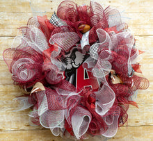 Load image into Gallery viewer, University of Alabama inspired College Football wreath