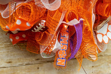 Load image into Gallery viewer, Orange Clemson College Football wreath,JPG