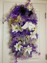 Load image into Gallery viewer,   Gold and Silver Angel  Funeral Wreath  .jpg
