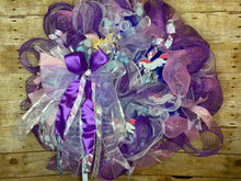 Load image into Gallery viewer, Purple, White And Pink Unicorn Wreath.JPG
