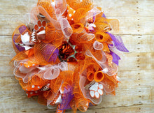 Load image into Gallery viewer, Orange Clemson College Football wreath,JPG
